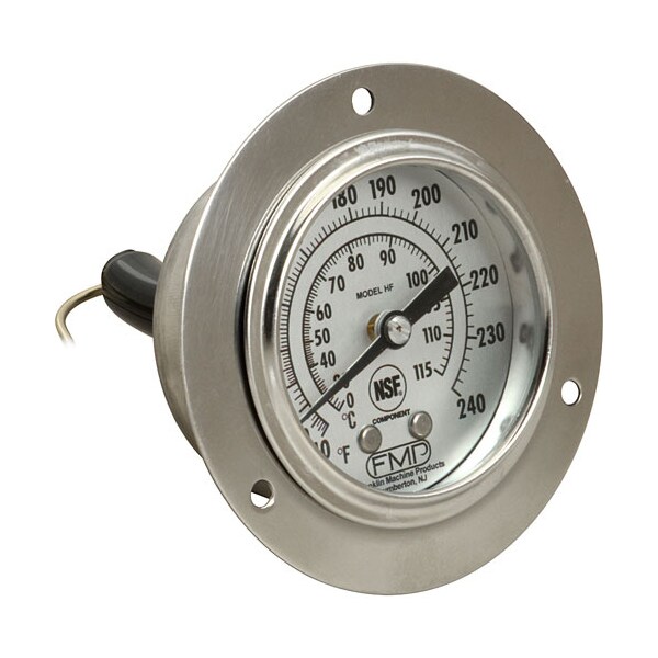 Thermometer , Flng Mt, 40-240F